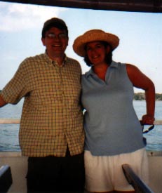Bethany and Randy on small excursion boat.