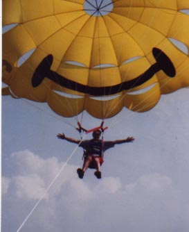 Picture of Smiley Face Parasail a Quarter mile up